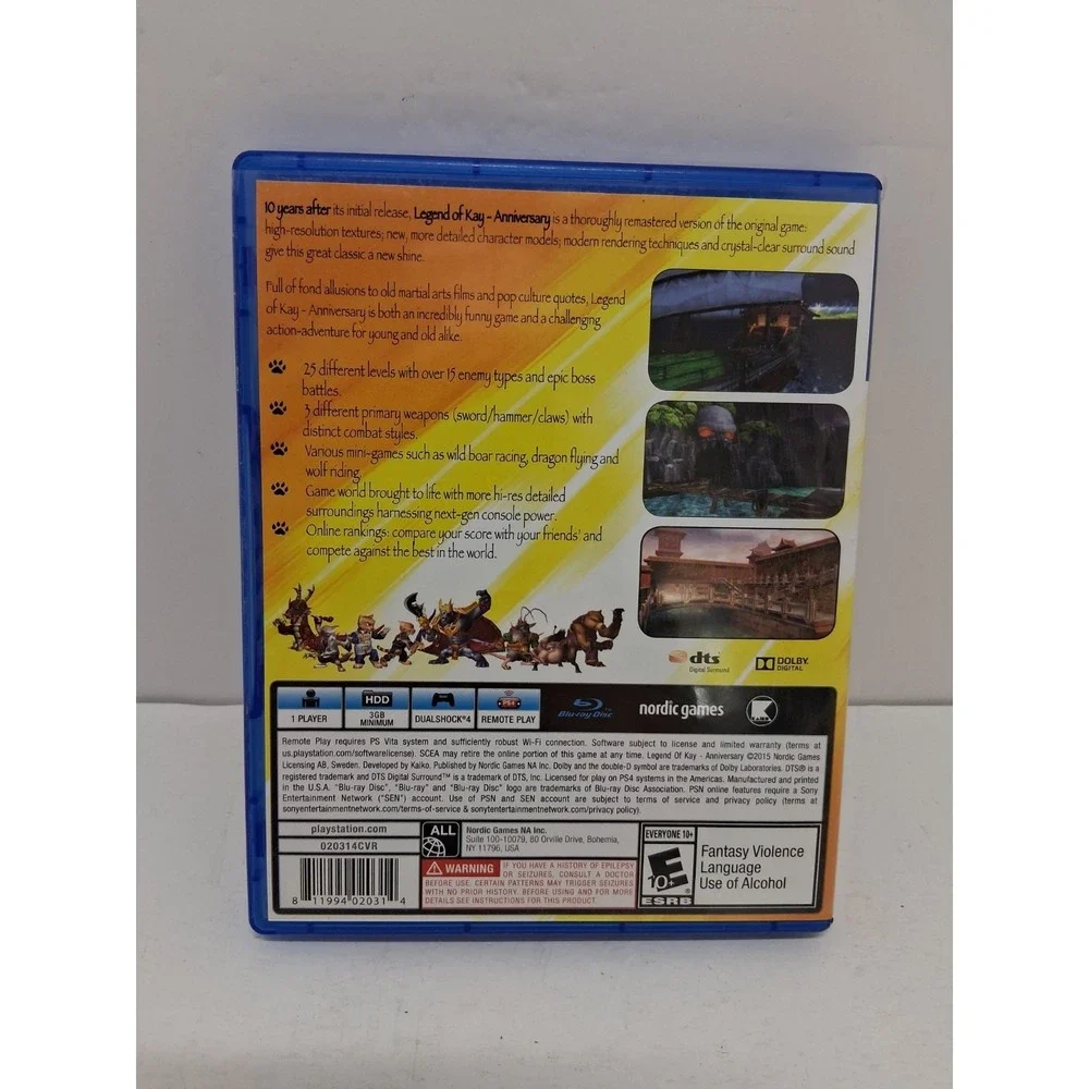 Legend of Kay Anniversary (Sony PlayStation 4, 2015)